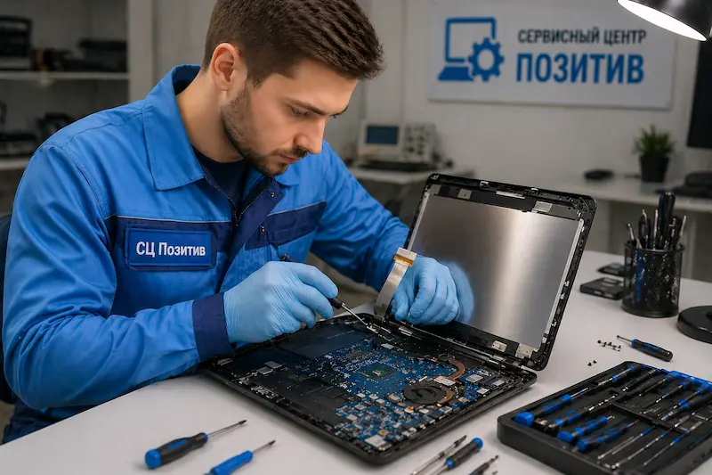 Ремонт шлейфа матрицы ноутбука в Копейске