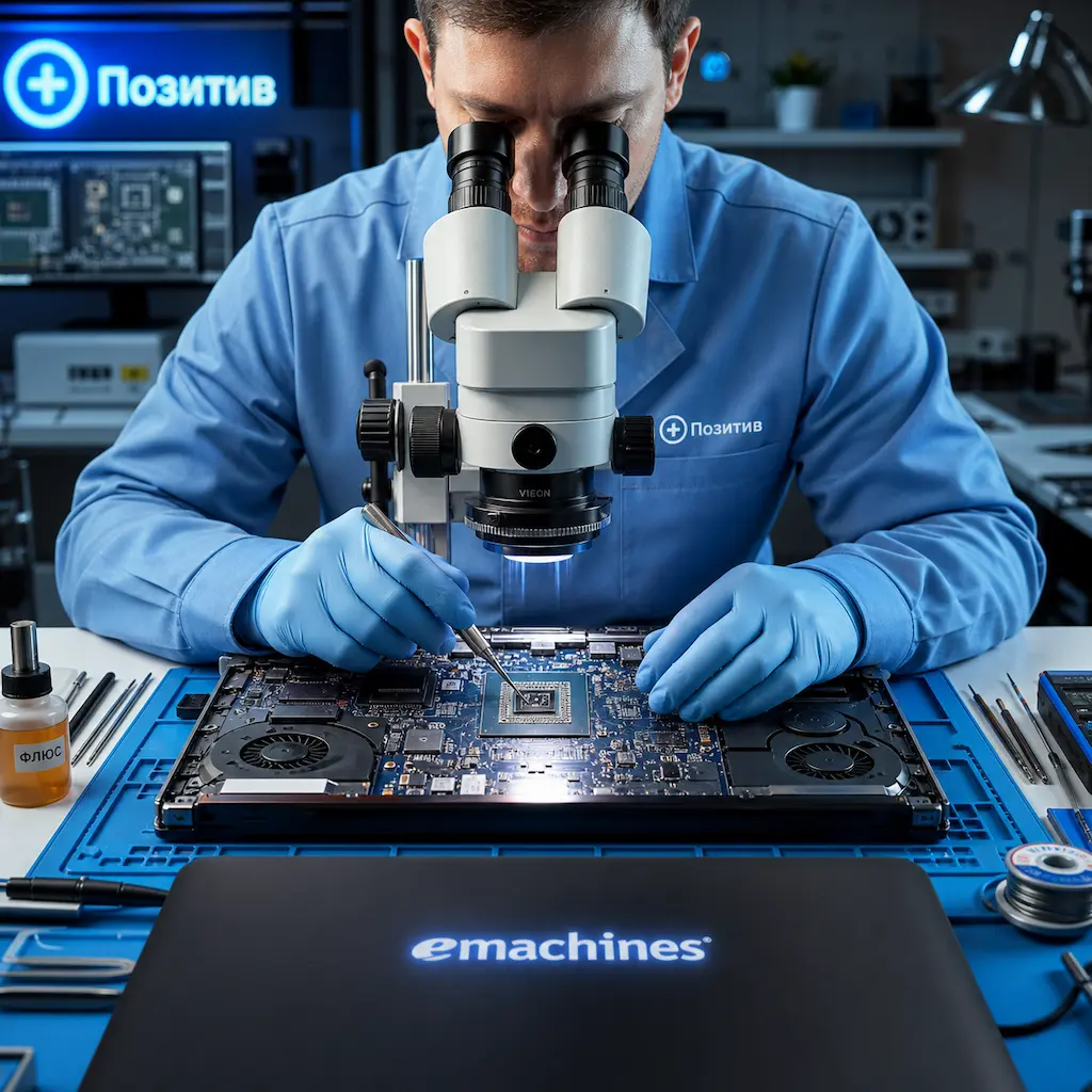 Замена видеокарты ноутбука Emachines в Копейске