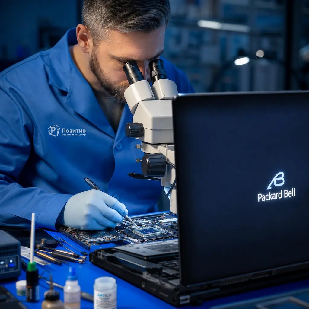 Замена видеокарты ноутбука Packard Bell в Копейске