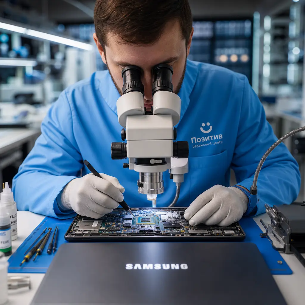 Замена видеокарты ноутбука Samsung в Копейске
