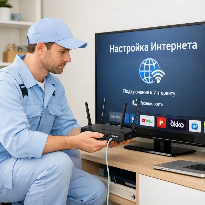 Настройка интернета на телевизоре в Копейске