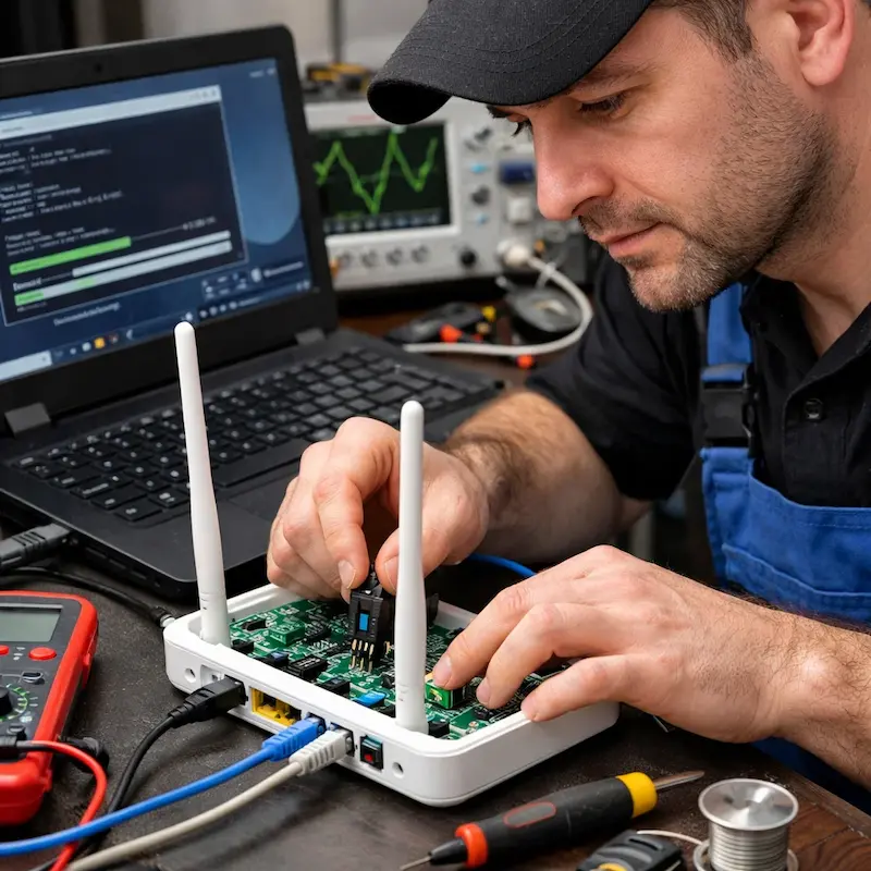 Перепрошивка WiFi роутера в Копейске