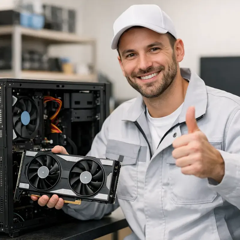 установка видеокарты на ПК в Копейске