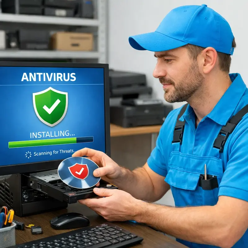 Установка антивируса в Копейске на дому