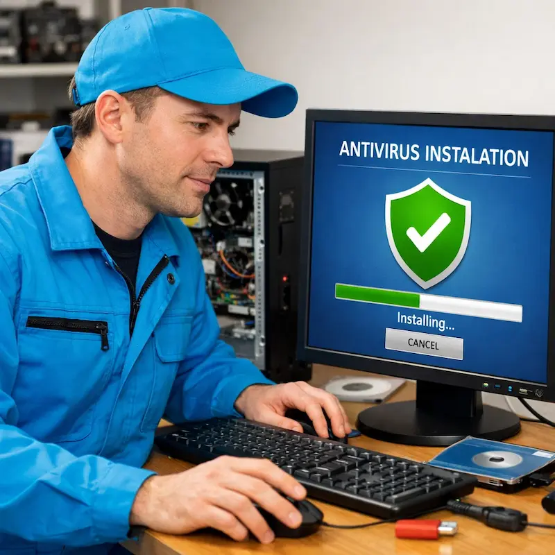 Установка антивируса на ноутбук в Копейске
