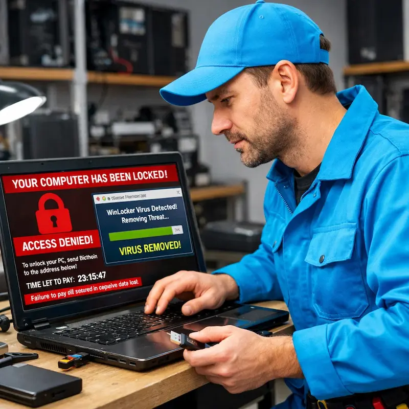 Поможем разблокировать компьютер и ноутбук в Копейске